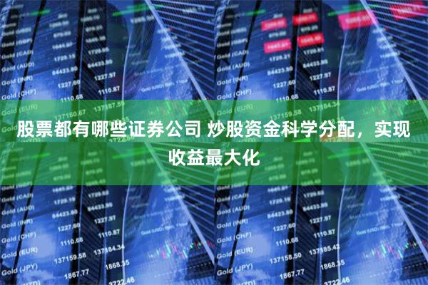 股票都有哪些证券公司 炒股资金科学分配，实现收益最大化